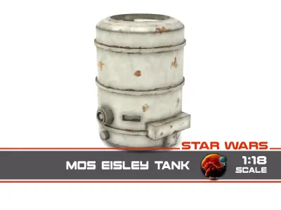 Star Wars Mos Eisley Tank  1-18 scale Kenner Hasbro  3D print model