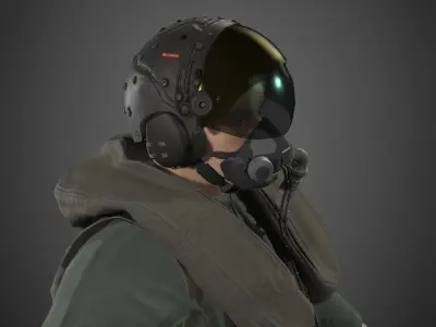 pilot F-35 suit 3D model