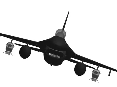 General Dynamics F-16 Fighting Falcon 3D model shop