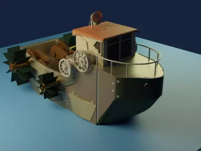 Victors Toy Boat From Arcane Series 3D model