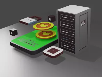 WEB Animation Low-poly 3D model