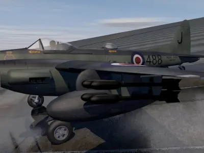 DeHavilland SeaHornet NF-21 3D model