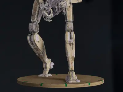 Cyberpunk Robot 3D model purchase