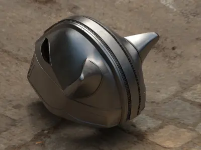 antique feline helmet wearable -STL file for 3d printer 3D print model