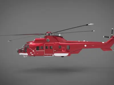 Airbus Helicopters H225 Super Puma 3D model buy
