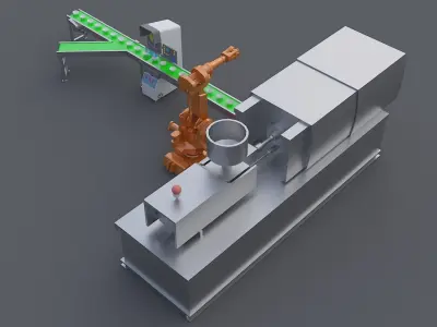 production line 3D model get