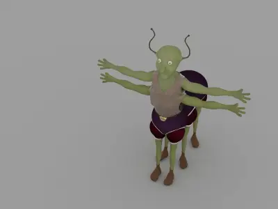 alien creature 3D model