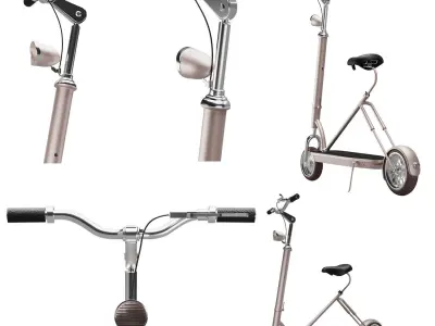 Bicycle electric scooters for adults 3D model