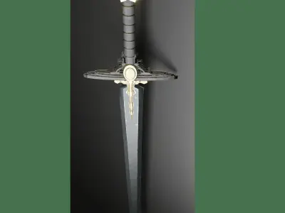 sword of silence Low-poly 3D model