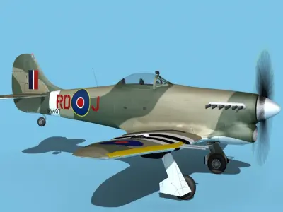 Hawker Hawker Tempest MK1 V12 3D model