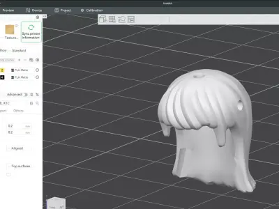 Custom3Dprint Minifigure Accessory - Minifigure Hair S2 - 123 3D print model