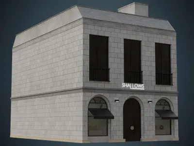 Building 21 Low-poly 3D model