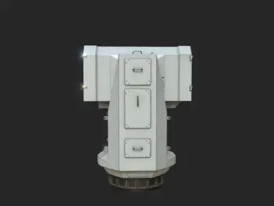 Chinese Navy HHQ10 Ship to air missile Launcher HHQ-10 Low-poly 3D model