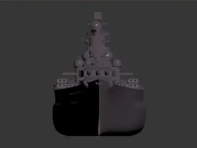 3D model of a battleship 3D model