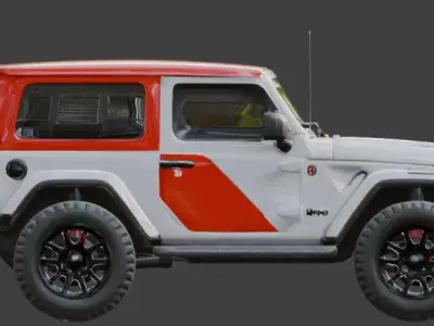 Off-Road Adventure Jeep 3D Model V01 Low-poly 3D model