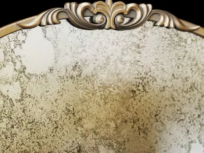 NICOLE MILLER HOME Ornate Arch Mirror 3D model