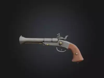 realistic gun 3D model