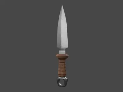 Knife Low-poly 3D model by seyit-a-yavuz55