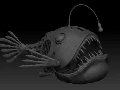 Steampunk  Fish 3D model