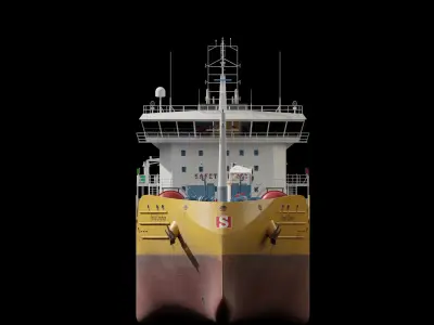 Chemical Tanker Low-poly 3D model