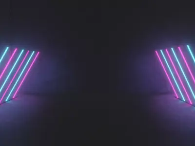 Neon Room 3D model