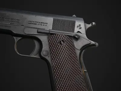 Colt M1911 Low-poly 3D model order
