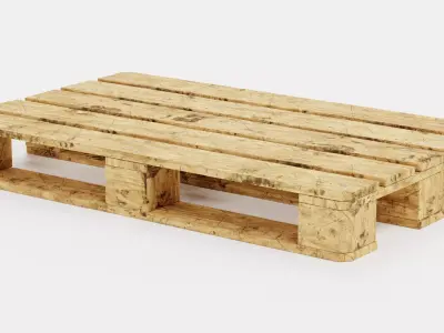 Pallet V2 - Wooden Shipping Platform 3D model