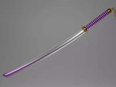 Purple Katana Free 3D model