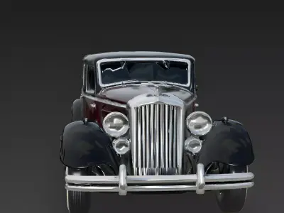 Realistic 30s Ultra Luxury Limousine 3d model Low-poly 3D model