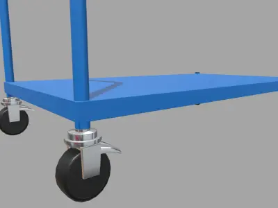 Cart Platform 01 Low-poly 3D model