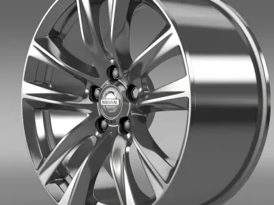 Nissan Fuga Hybrid rim 2015 3D model