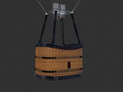 Hot air balloon 3D model 2