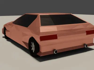 Poly Car Free low-poly 3D model