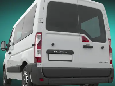 Renault Master 2015 Minivan L1H1 3D model