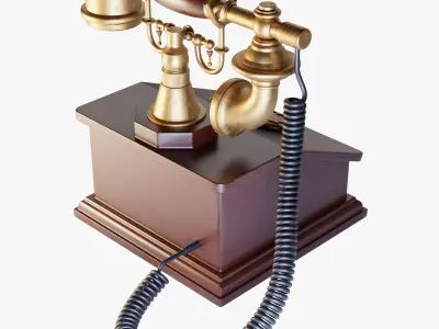 Old Telephone 3D model