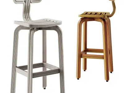 Kooij Chubby Bar Stool 3D model
