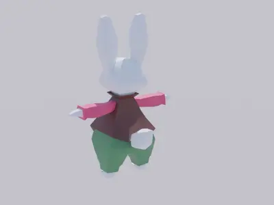 Rabbit just a Rabbit Low-poly 3D model