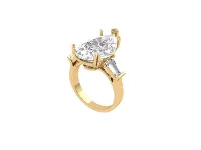 Wedding Ring  3D print model 321