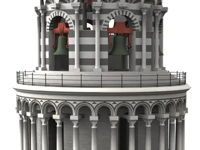 Leaning Tower of Pisa 3D model buy