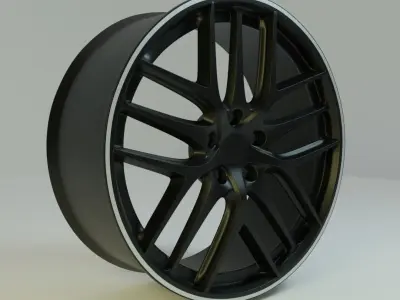 Car rims BBS Low-poly 3D model