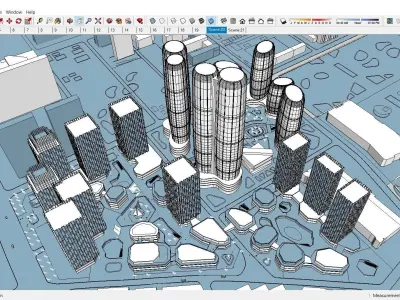 Sketchup Residential Complex 236 3D model