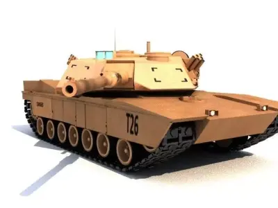 m1 abram tank 3D model