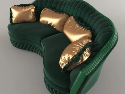 Sofa chester 2 seats 3D model