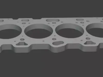 4G63 Engine Gasket Keychain - 3D Model for 3D Printing 3D print model