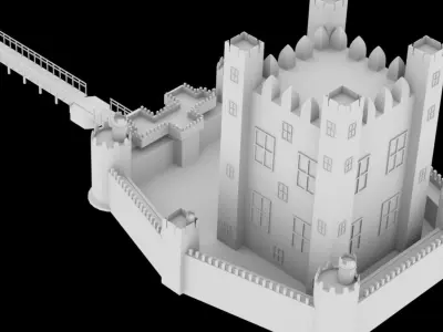 Bodium Castle 3D model