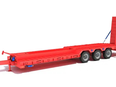 Platform Trailer 3D model from CGTrader