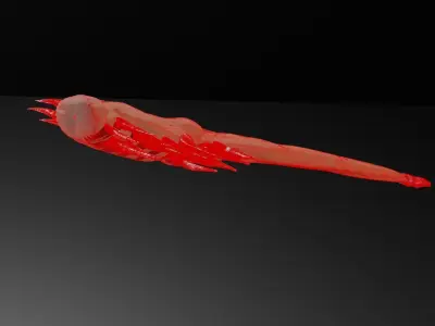 club with thorns 3D model