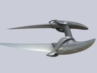 Alien tech weapon Low-poly 3D model purchase