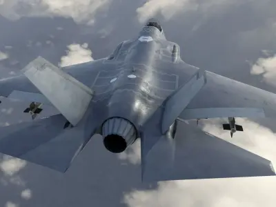 F-35 Fighter Jet Low-poly 3D model