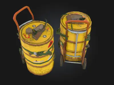 Toxic Transport  Hazardous Cargo on the Move 3D model